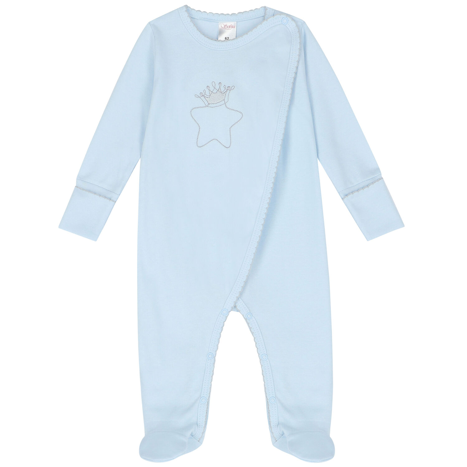 Blue Star Babygrow, 1, hi-res