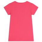 Girls Pink Heart T-Shirt, 1, hi-res