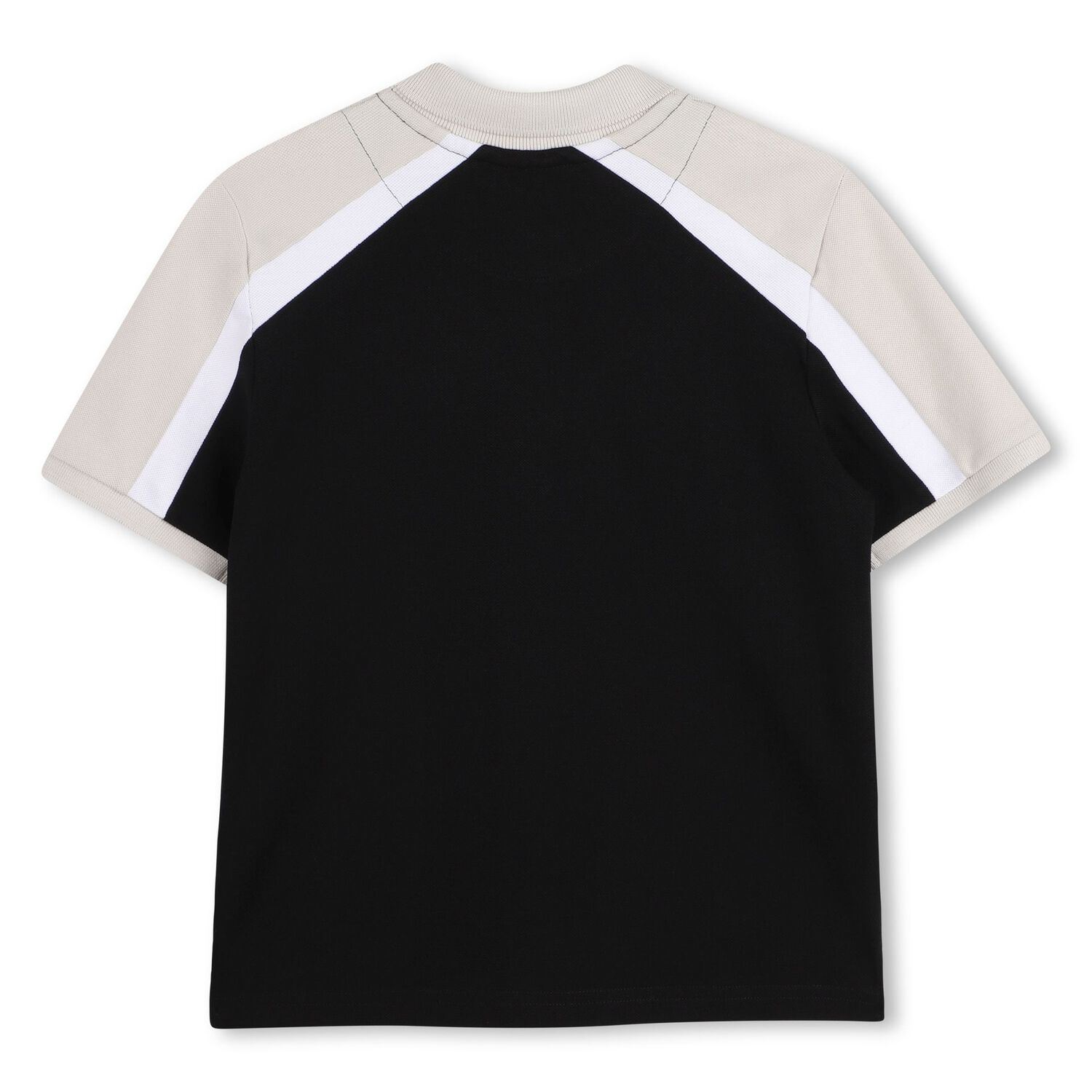 Boys Black Logo Polo Shirt, 2, hi-res