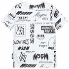 تيشيرت بالشعار باللون الابيض للاولاد, 1, hi-res