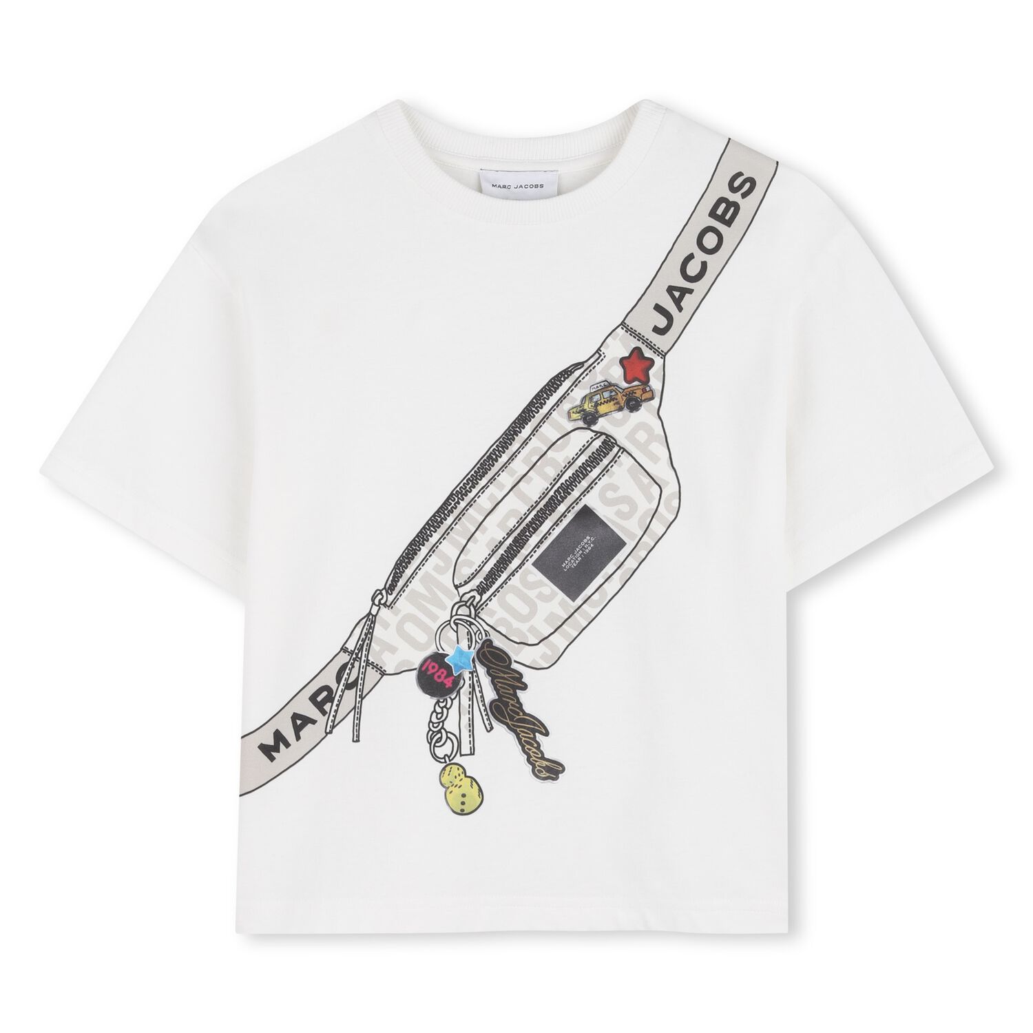 Boys White Bag T-Shirt, 2, hi-res