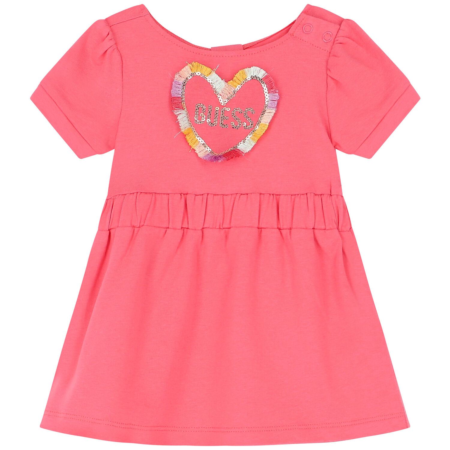 Baby Girls Pink Logo Dress Set, 1, hi-res