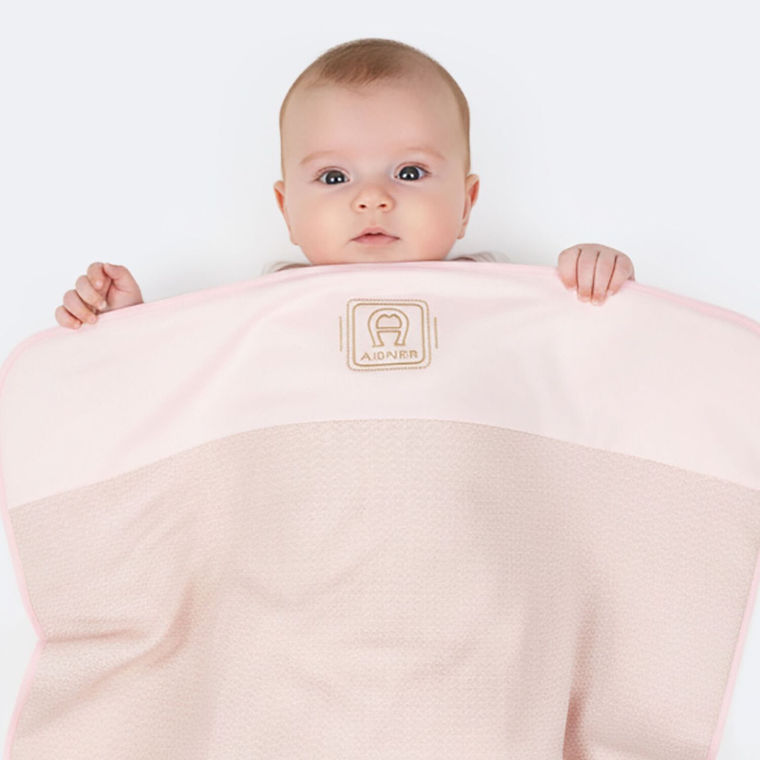 Baby Girls Pink & Gold Logo Blanket, 3, hi-res