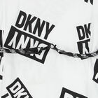 فستان تيشيرت بالشعار باللون الأبيض, 1, hi-res