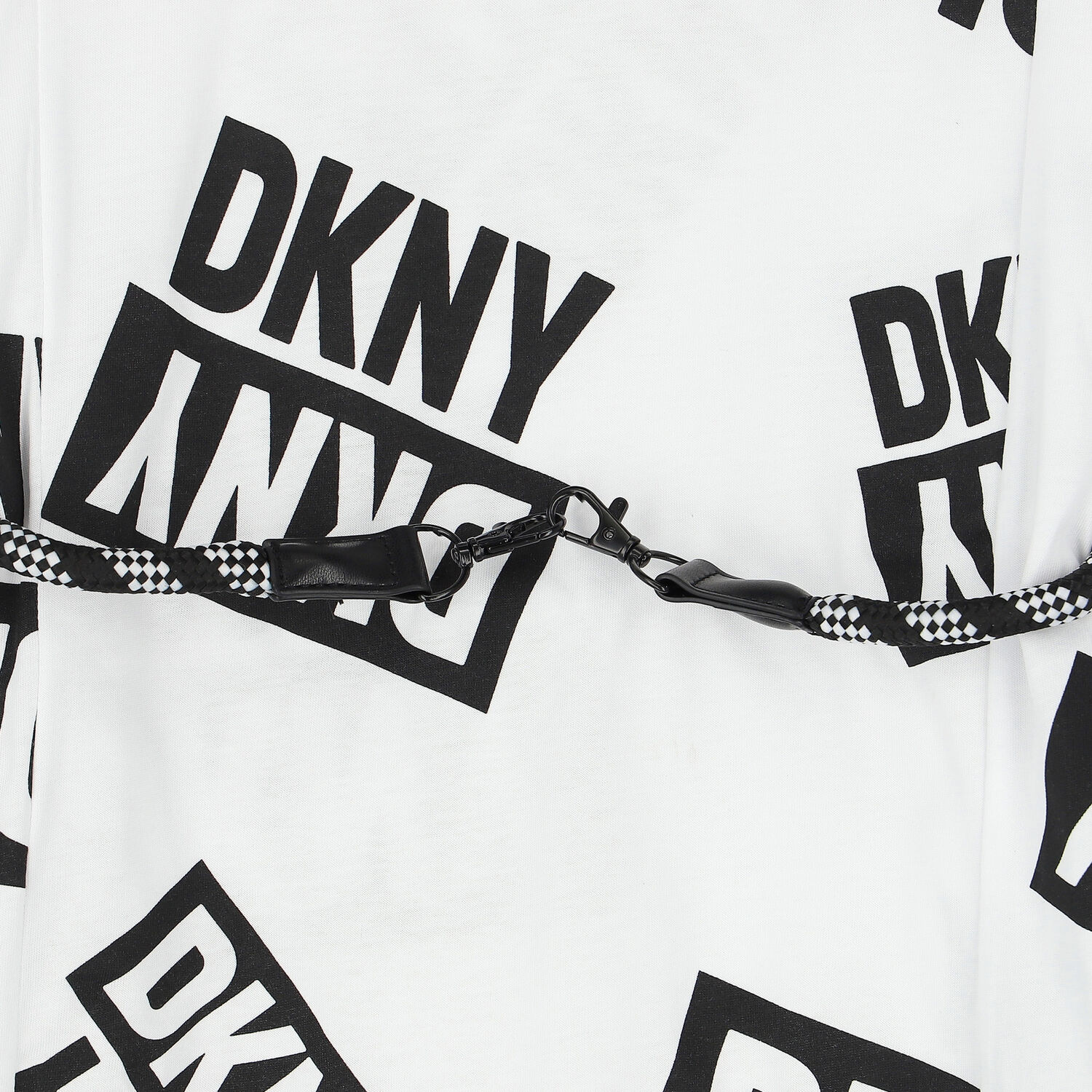 فستان تيشيرت بالشعار باللون الأبيض, 1, hi-res