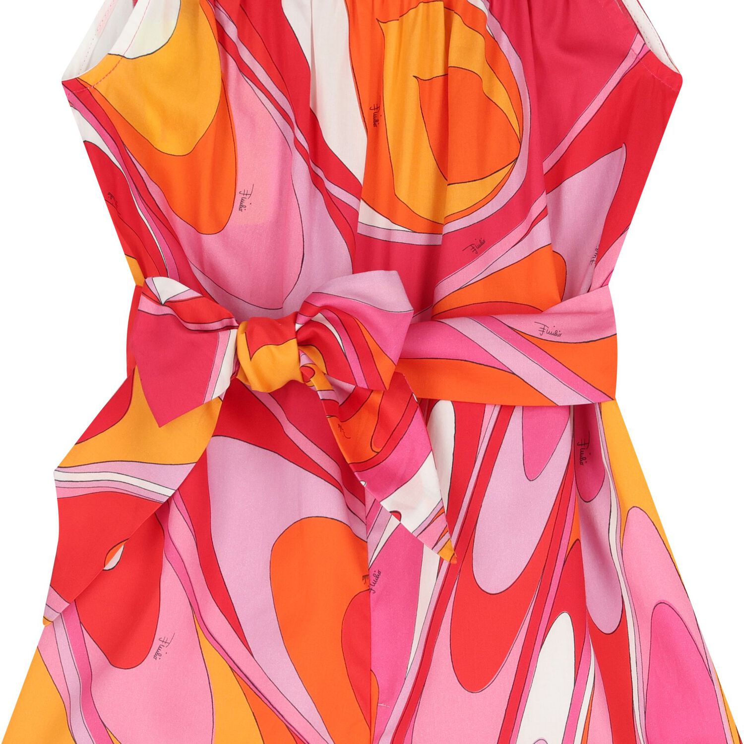 Girls Pink Onde Logo Playsuit, 1, hi-res