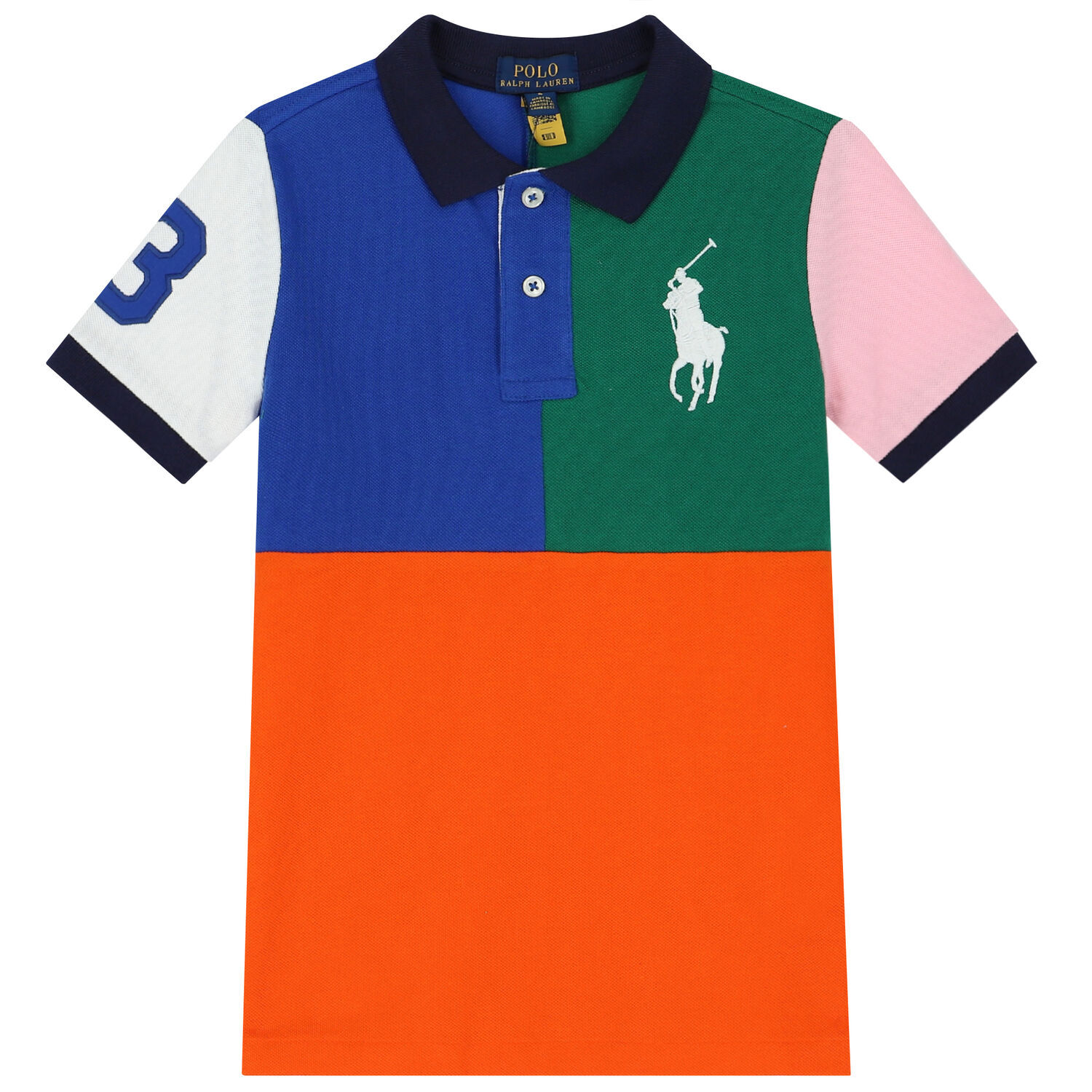 Boys Multi-Colored Logo Polo Shirt, 1, hi-res image number null