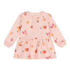 Baby Girls Pink Fruits Dress, 1, hi-res