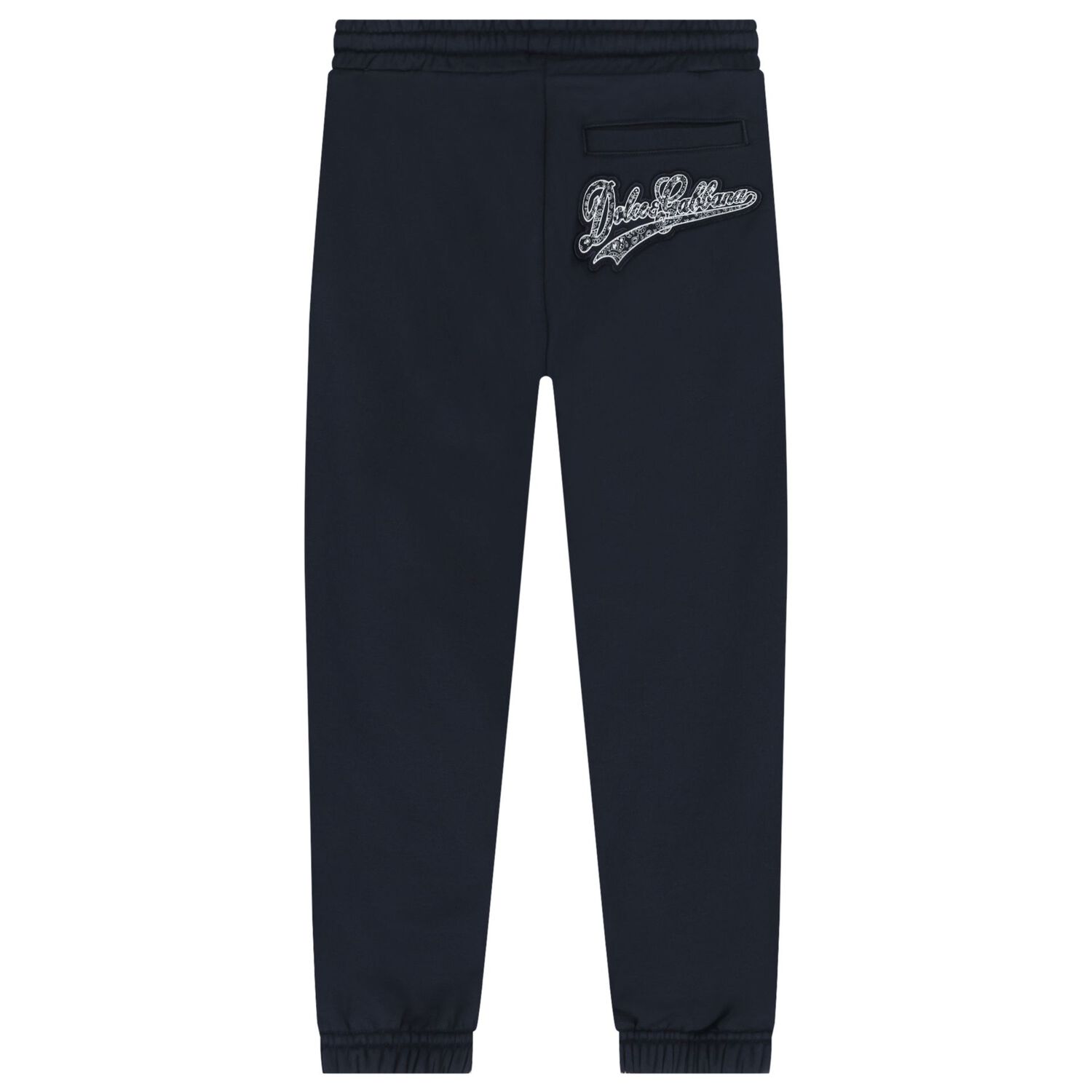 Boys Navy Blue Logo Joggers, 1, hi-res