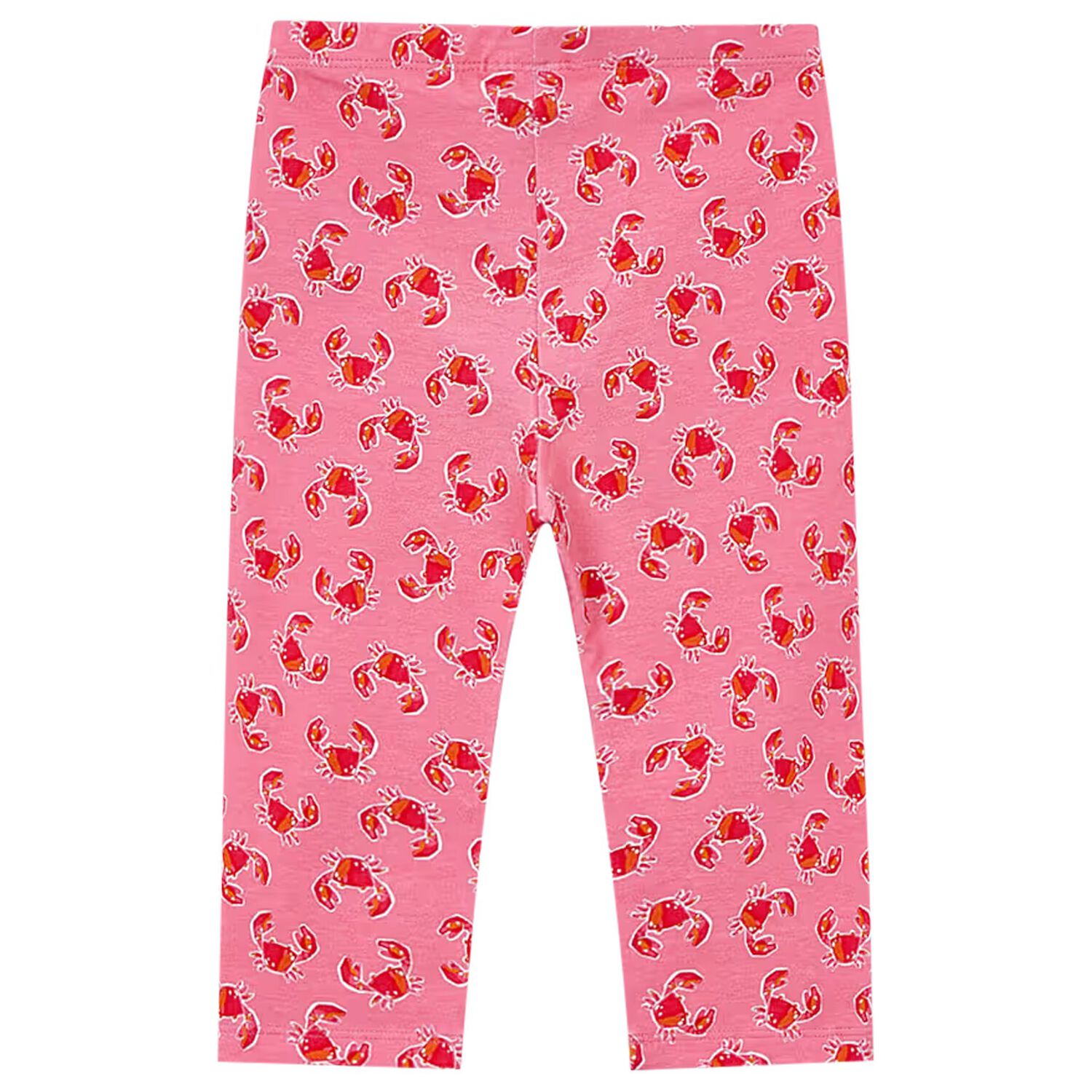 Girls Pink Crab Leggings, 1, hi-res