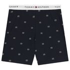 بيجاما اولاد بالشعار باللون الابيض والكحلى , 1, hi-res