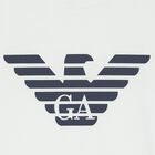 Boys White Logo Long Sleeve Top&nbsp;, 2, hi-res