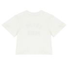Girls Ivory Logo T-Shirt, 1, hi-res
