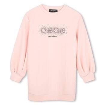 Mini Me Pink Ikonik Karl & Choupette Dress