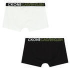 Boys Black & White Logo Boxer Shorts ( 2-Pack )Ã‚Â , 1, hi-res