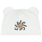 White Teddy Bear Logo Babygrow Gift Set , 1, hi-res