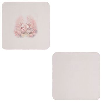 Baby Girls Pink Bunny Muslin Swaddles ( 2-Pack )