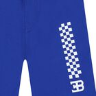 Younger Boys Blue Logo Shorts, 1, hi-res