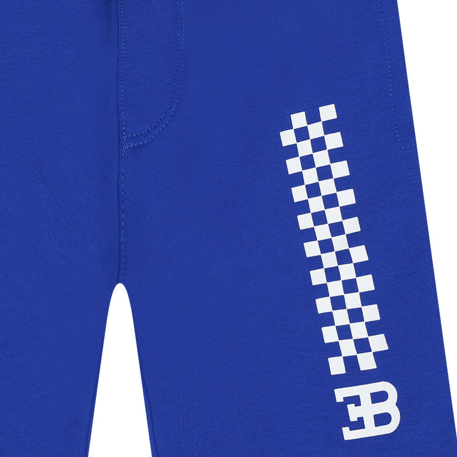 Younger Boys Blue Logo Shorts, 1, hi-res