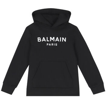 Black & White Logo Hooded Top