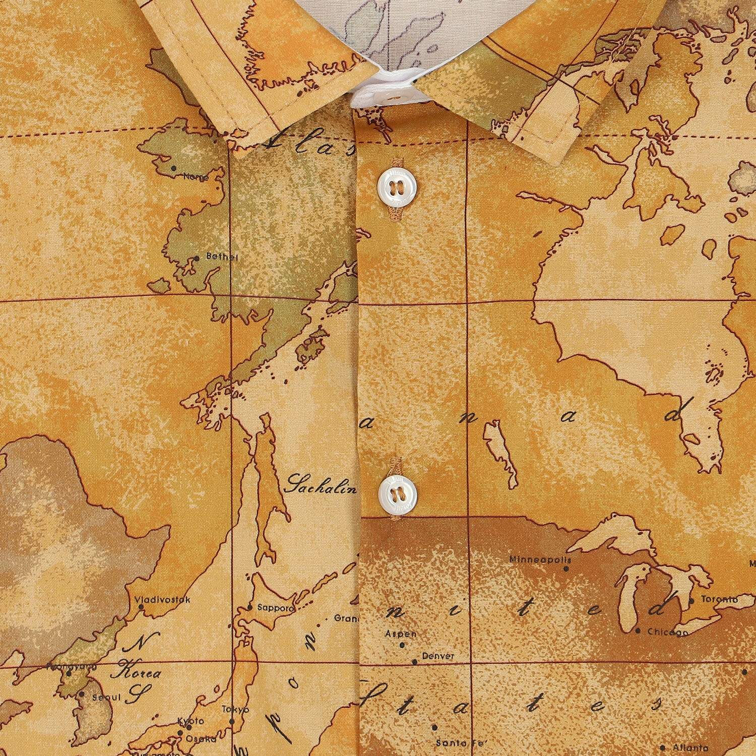 Boys Beige Geo Map Shirt, 1, hi-res