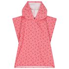 Girls Pink Crab Hooded Towel, 1, hi-res