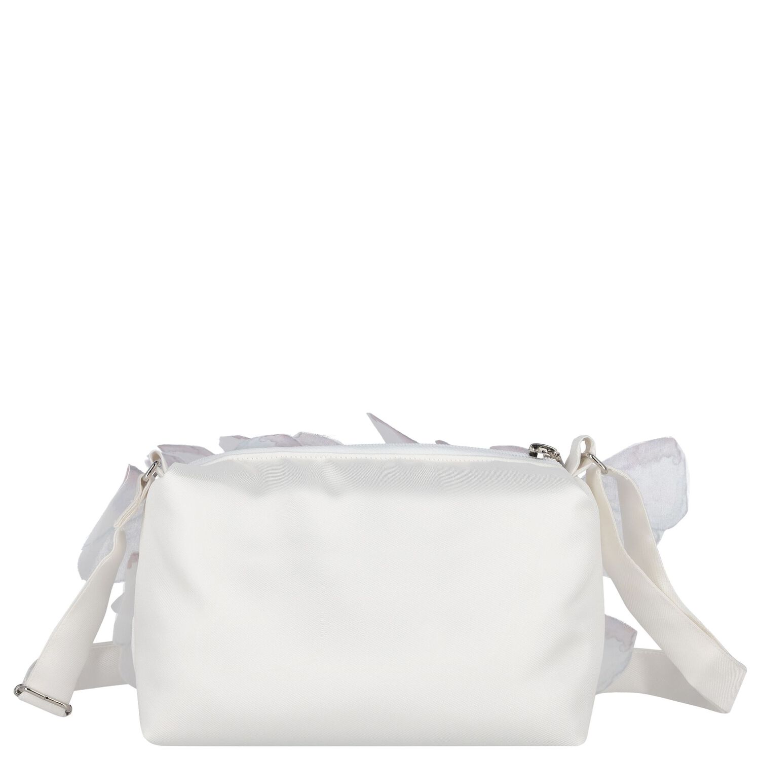Girls White Butterfly Bag, 2, hi-res