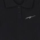 Girls Black Logo Dress, 2, hi-res