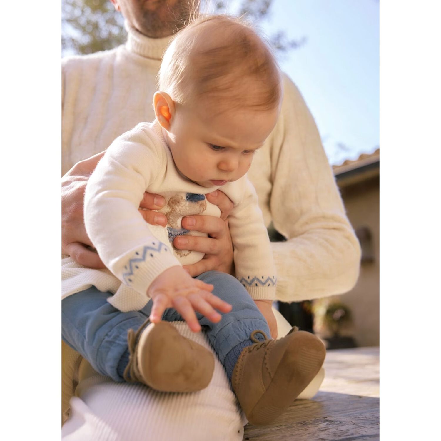 Baby Boys Blue & Ivory Tracksuit, 1, hi-res image number null