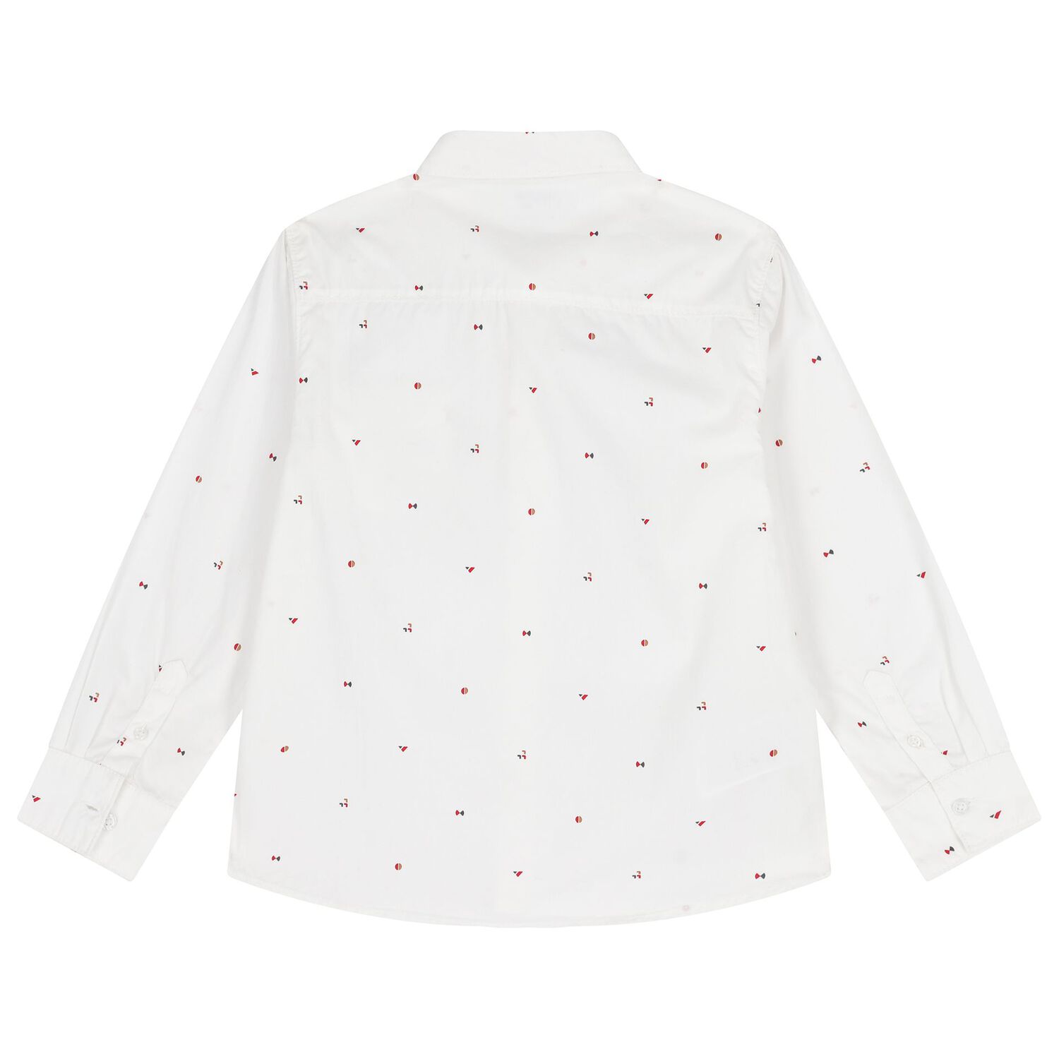 قميص أولاد باكمام باللون الابيض , 1, hi-res image number null