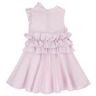 Girls Lilac Ruffle Dress, 1, hi-res