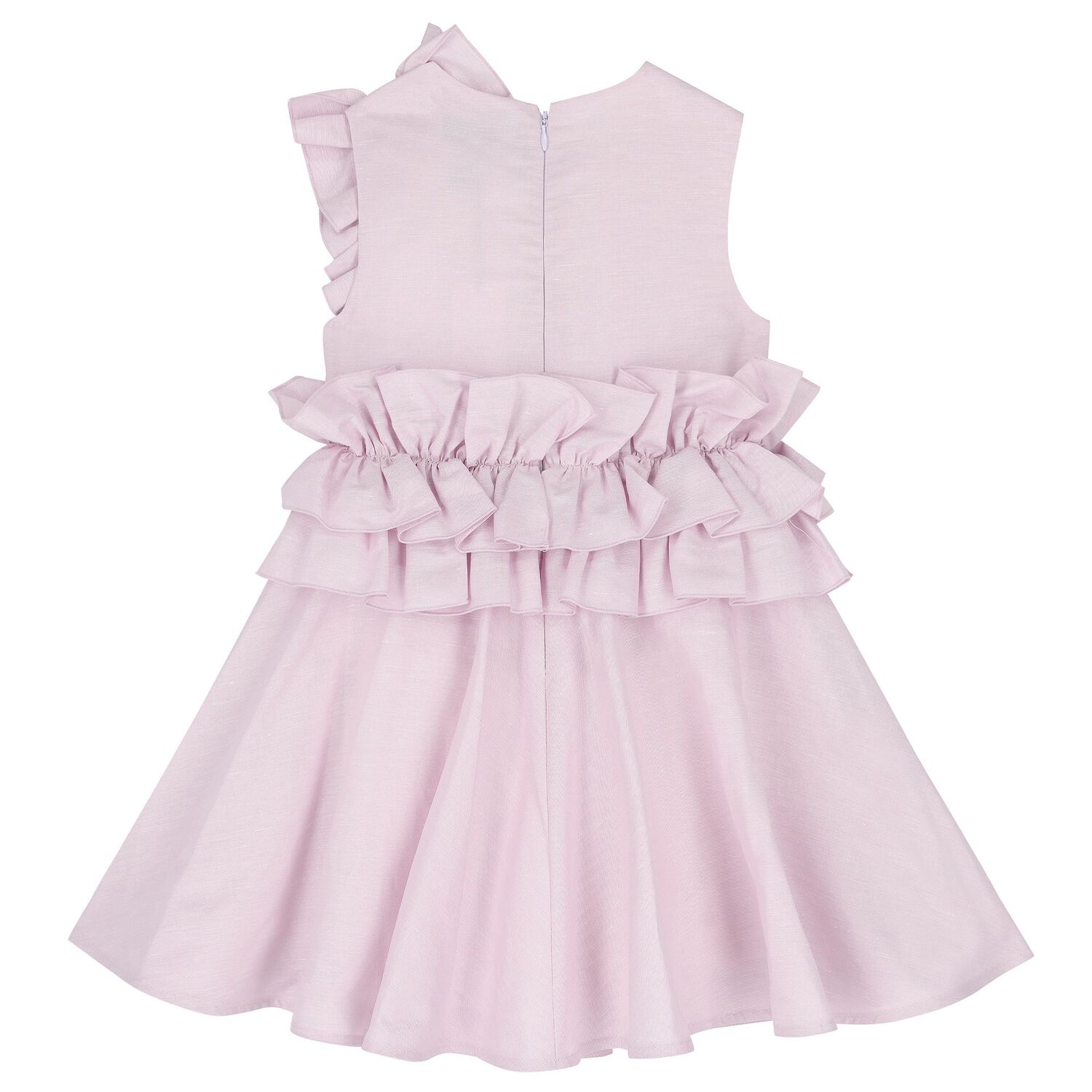 Girls Lilac Ruffle Dress, 1, hi-res image number null