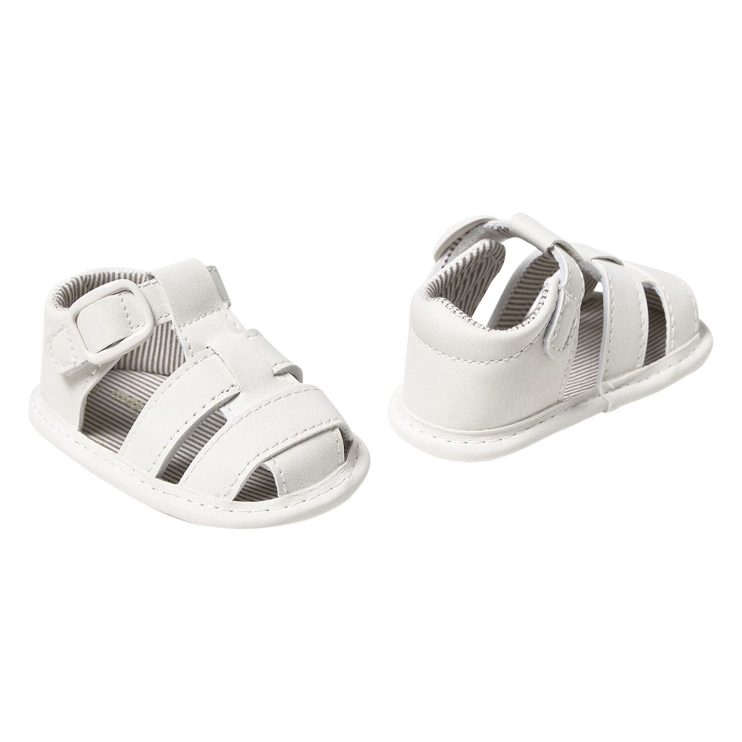 Baby Boys Ivory Sandals, 2, hi-res image number null