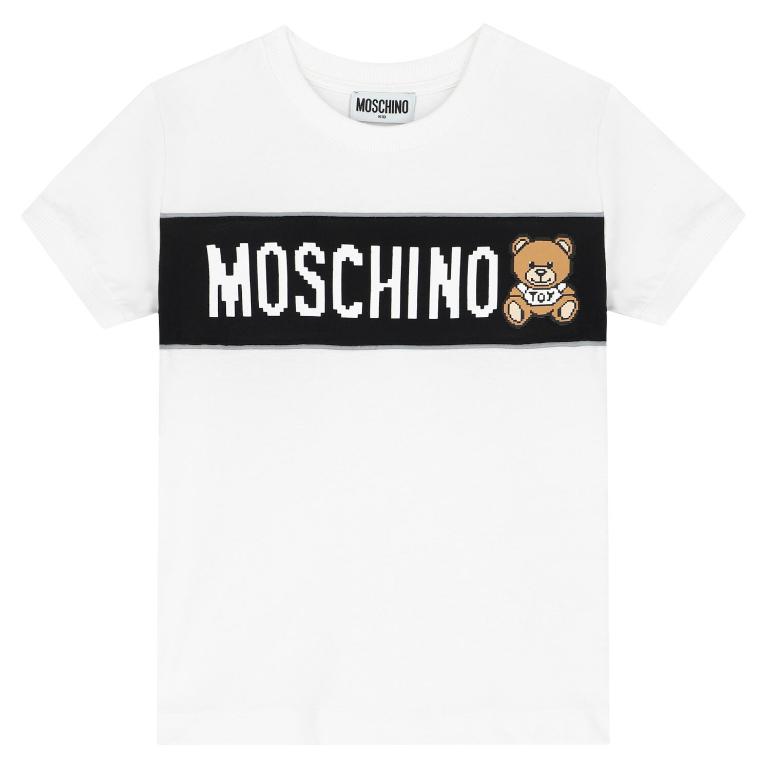 تيشيرت بالشعار باللون الأبيض للأولاد, 3, hi-res