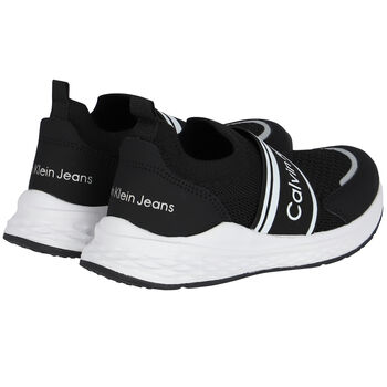 Black & White Logo Trainers