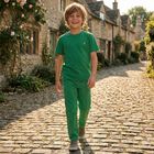 بنطلون جينز للاولاد بالشعار باللون الاخضر , 1, hi-res