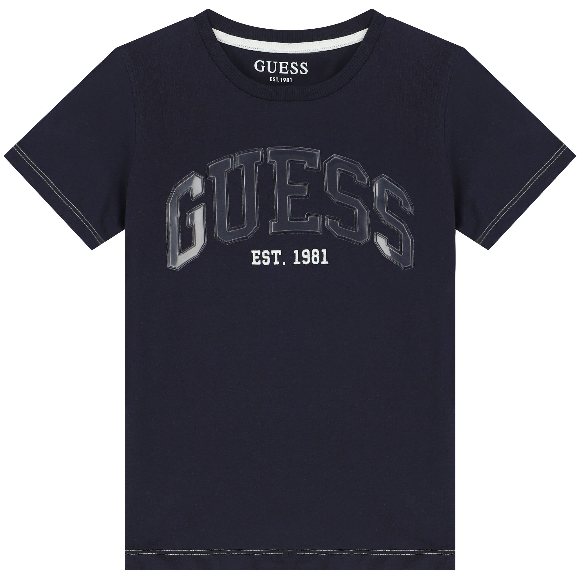 Navy blue guess shirt clearance