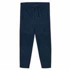 Boys Navy Blue Joggers, 1, hi-res