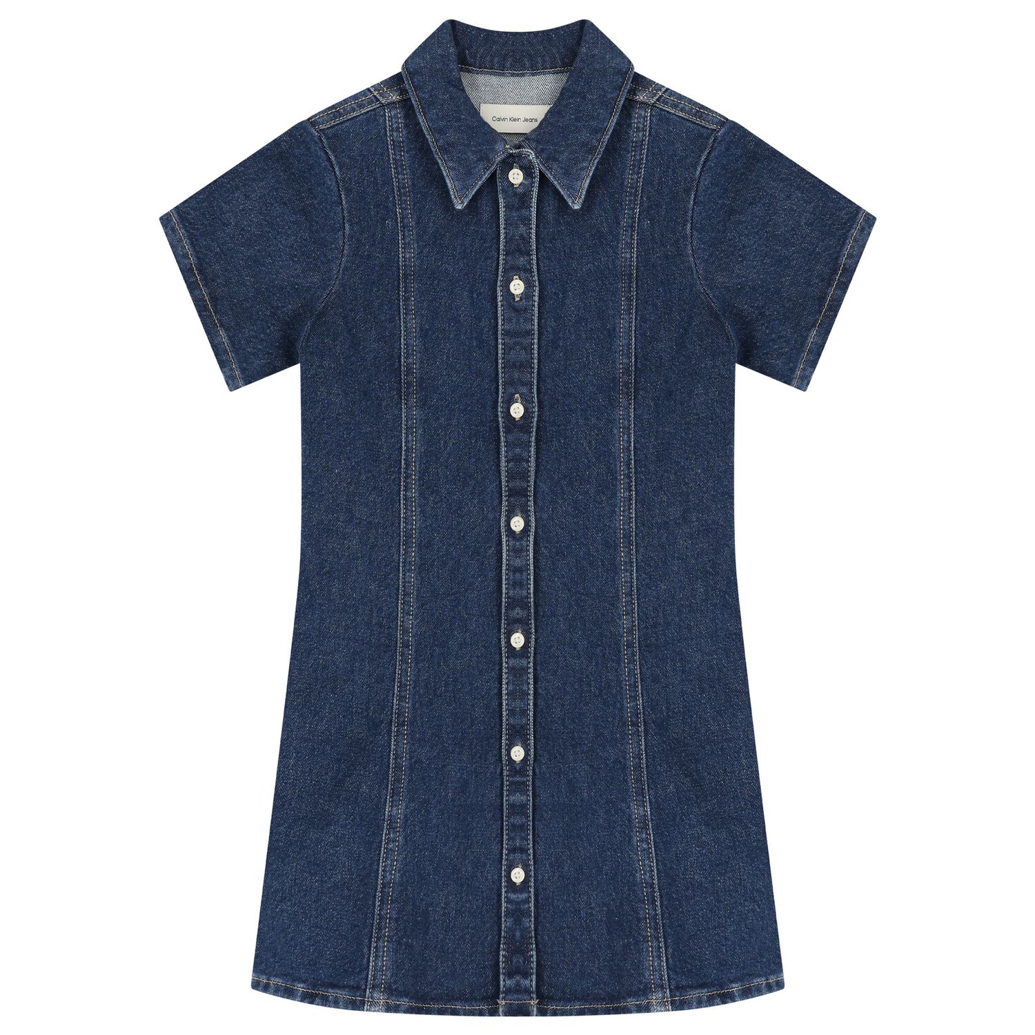 Girls Blue Denim Dress, 1, hi-res image number null