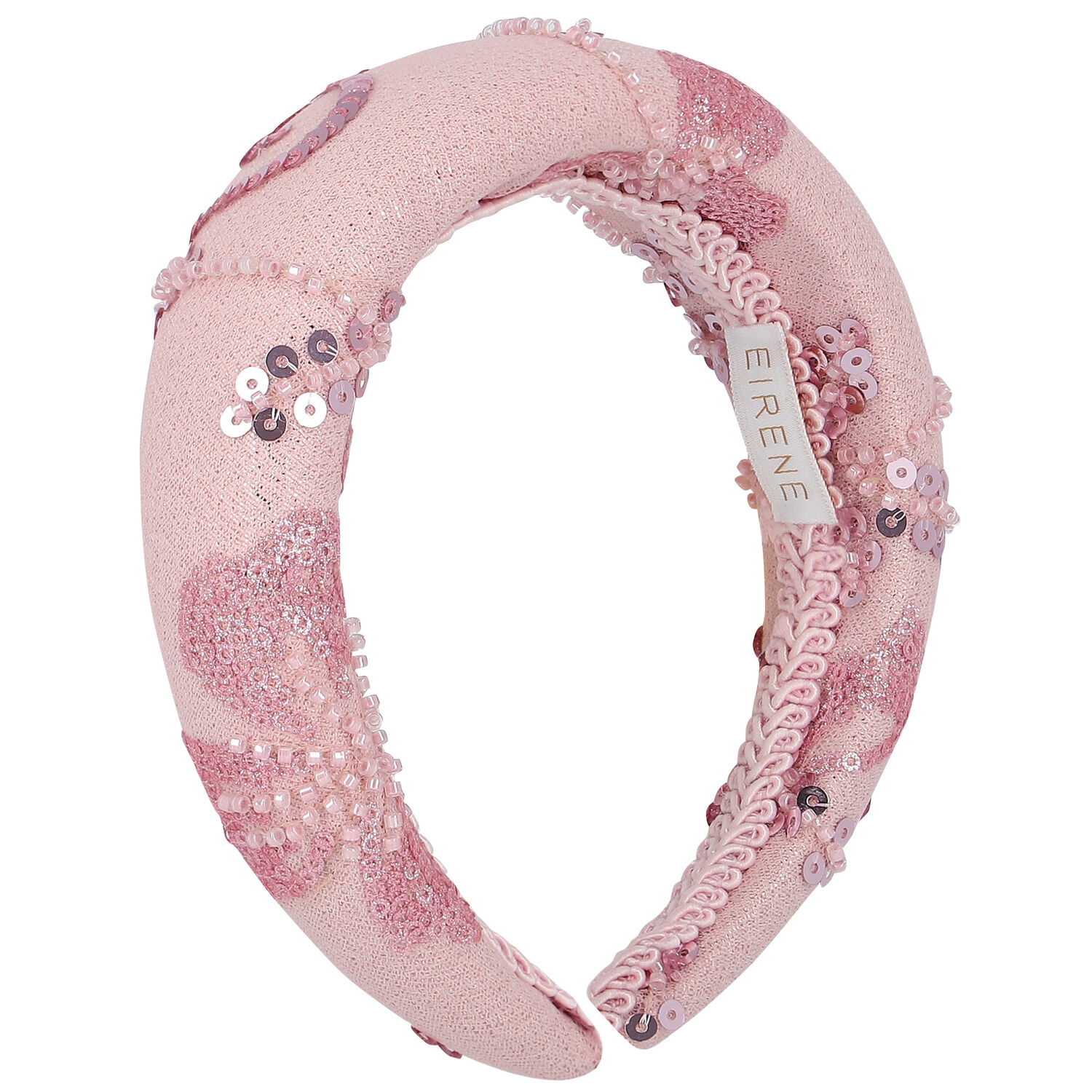 طوق شعر بنات مزين باللون الوردي, 1, hi-res image number null