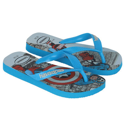 Boys Blue Captain America Flip Flops