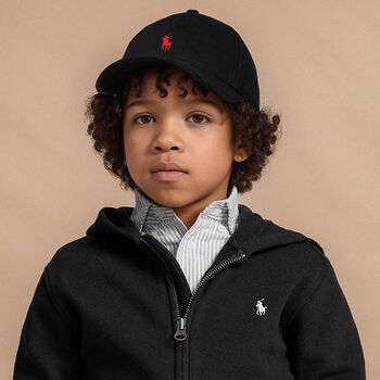 Boys Black Logo Hat