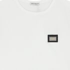 Boys White Logo T-Shirt, 1, hi-res