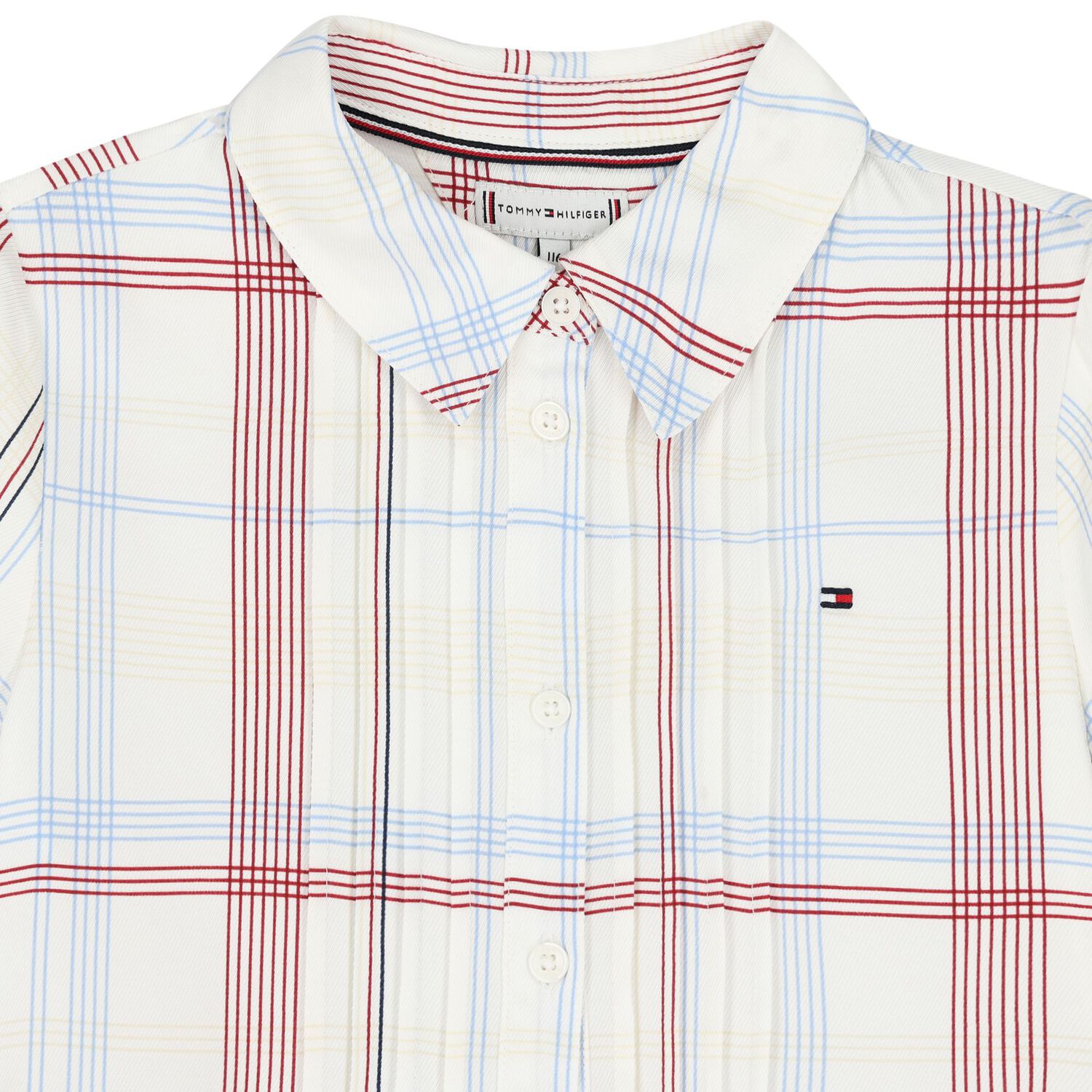 فستان بنات بالشعار باللون العاجي, 1, hi-res