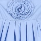 Girls Blue Flower Dress, 1, hi-res