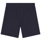 Boys Blue & Navy Blue Logo Shorts Set, 2, hi-res