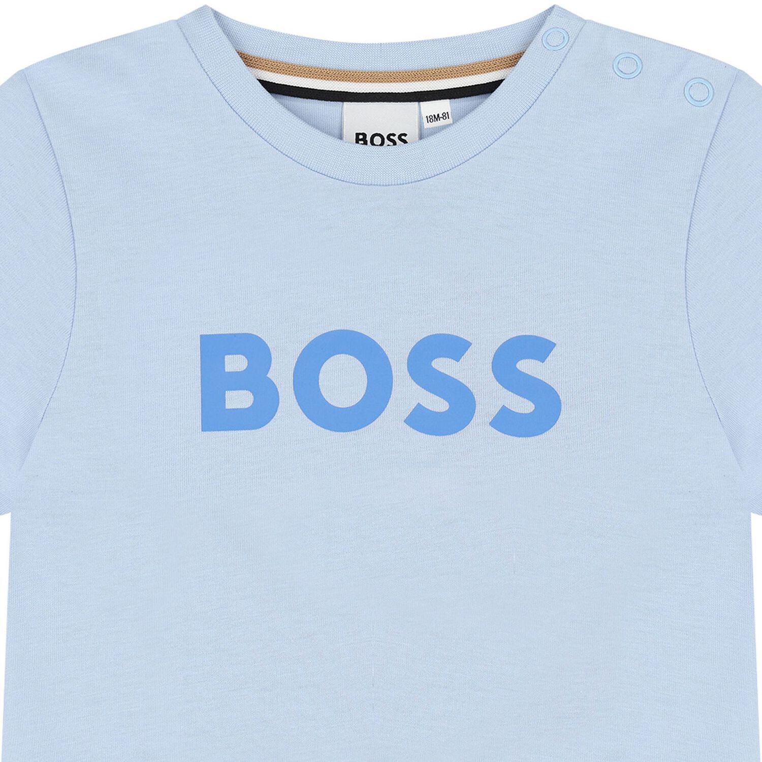 Younger Boys Blue Logo T-Shirt, 3, hi-res
