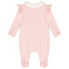 Baby Girls Pink & White Logo Babygrow Gift Set , 1, hi-res