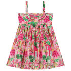 طقم فستان بطبعة جرافيك باللون الوردى, 1, hi-res