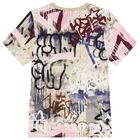 تيشرت اولاد بالشعار باللون البيج , 1, hi-res